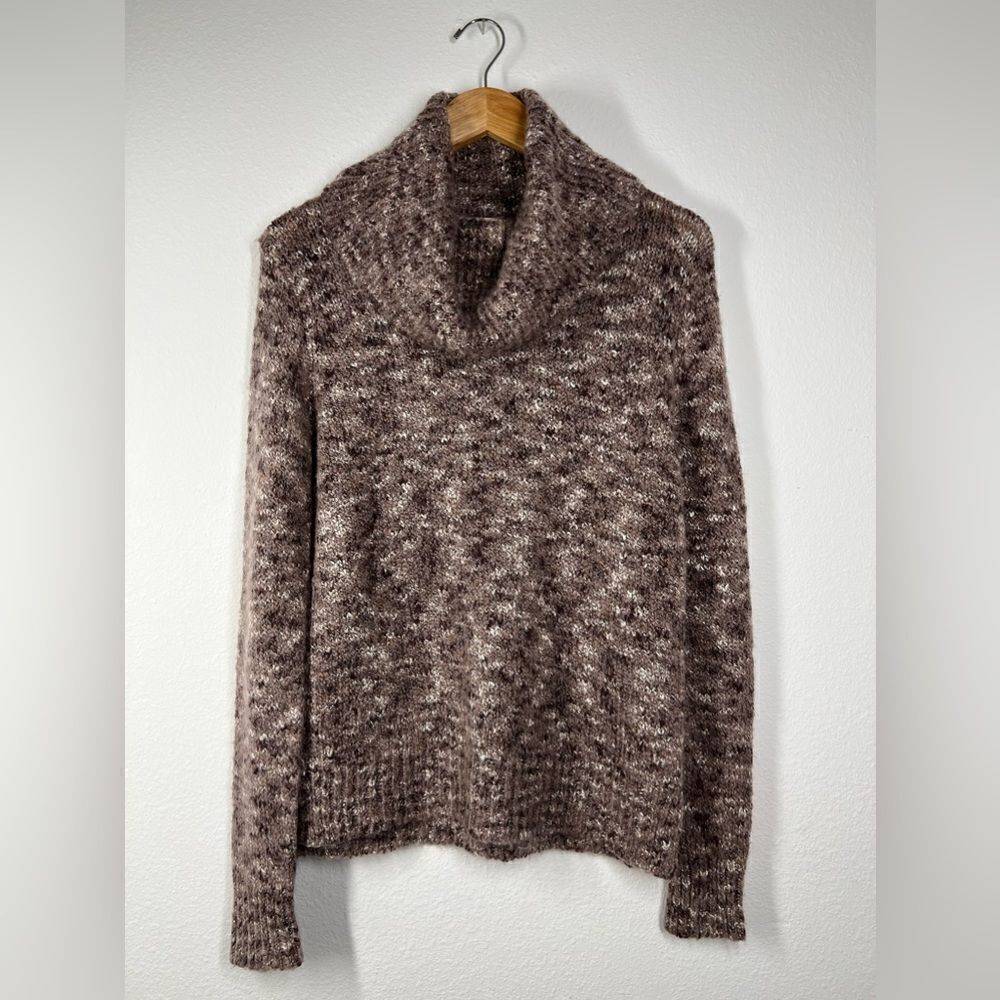 Esprit Women's Chunky Knit Wool Blend Sweater Turtle Neck Long Sleeve Size XS